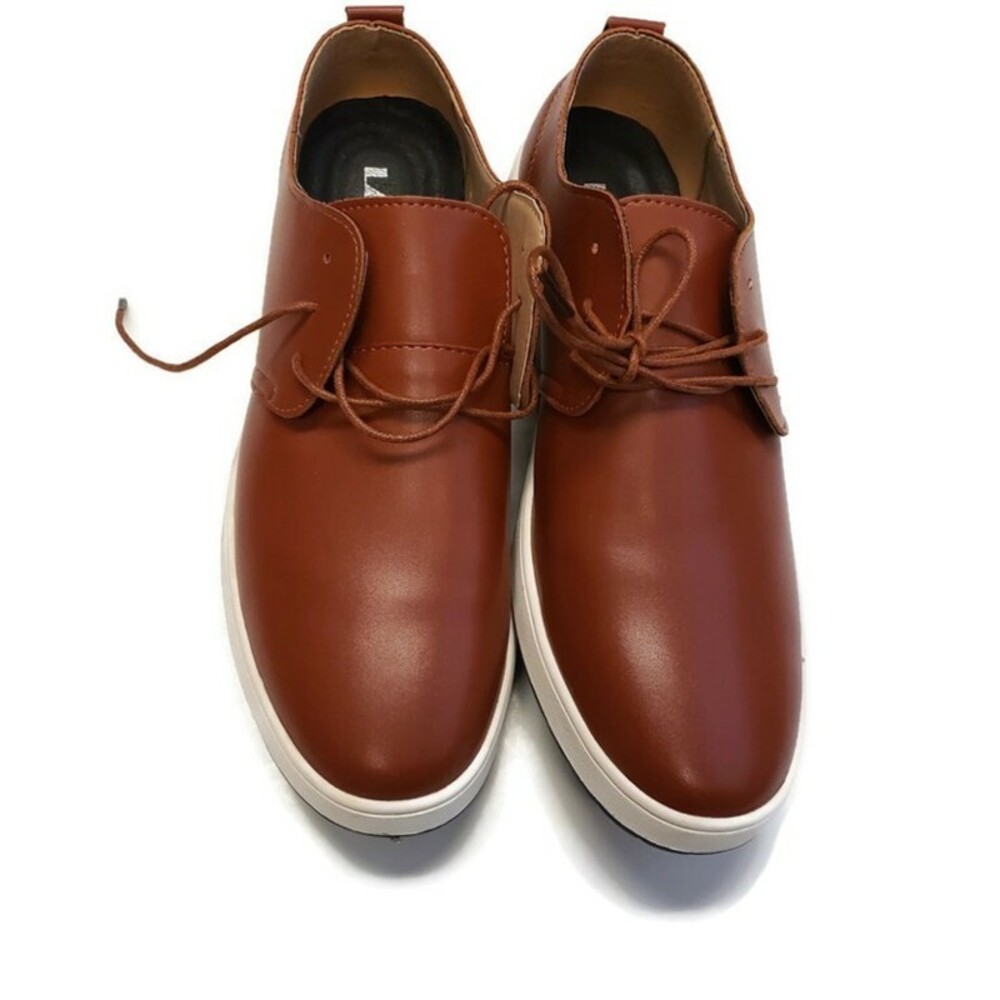 Laoks Mens 10.5 Casual Oxford Shoes Breathable Lace-Up Flat Fashion Sneakers - Picture 7 of 10